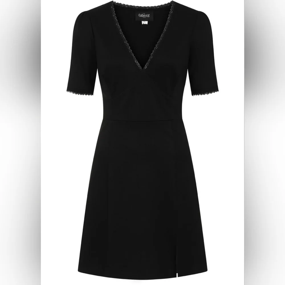 NWOT Rare Sexy Collectif Vega Lace Mini Dress Pinup Goth Date Night - Picture 4 of 13